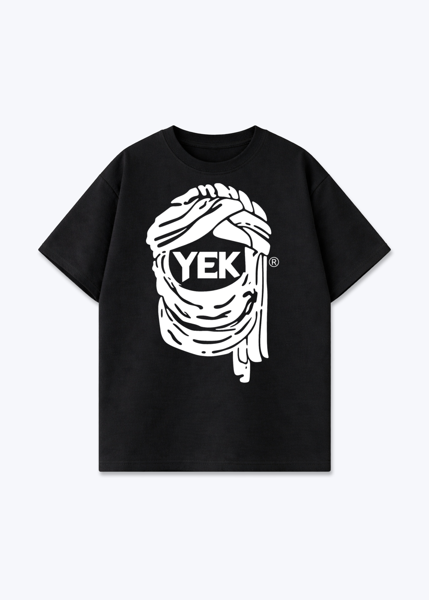 YEK Oversized T-Shirt - Black Front (Designed)