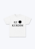 Ez Kurdim T-Shirt - White Front (Designed)