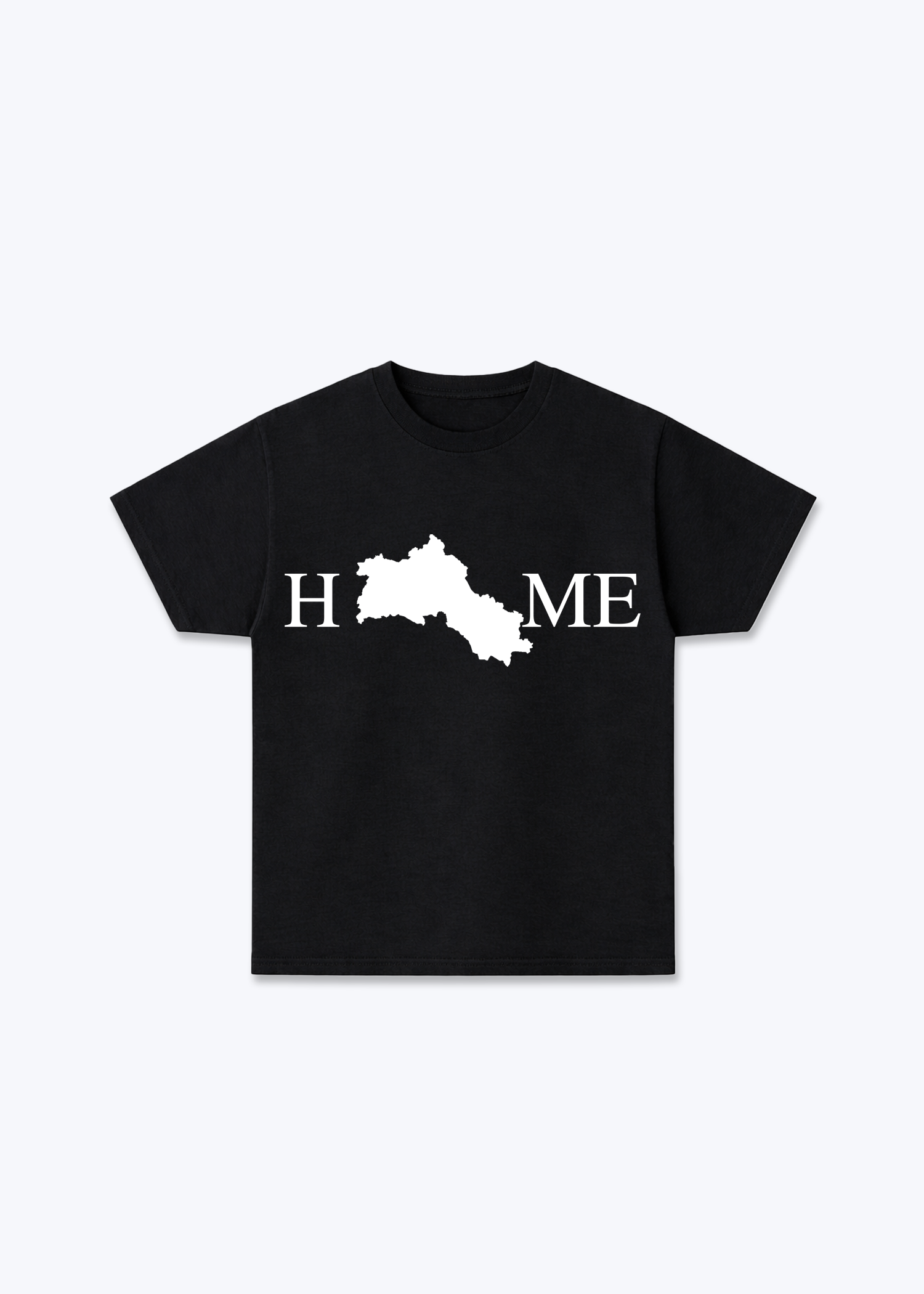 Home T-Shirt - Black Front (Designed)