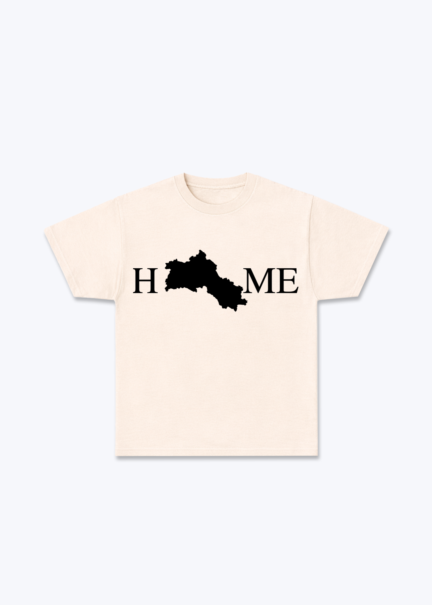 Home T-Shirt - Beige Front (Designed)