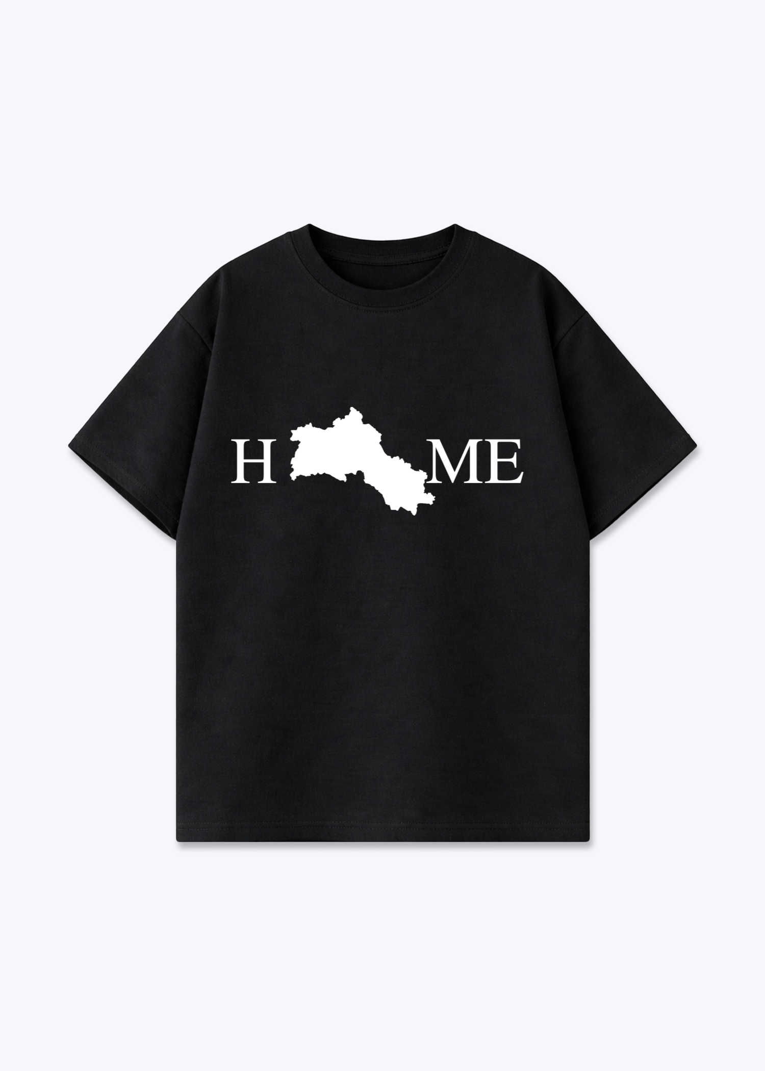 Home Oversized T-Shirt - Black Front (Designed)