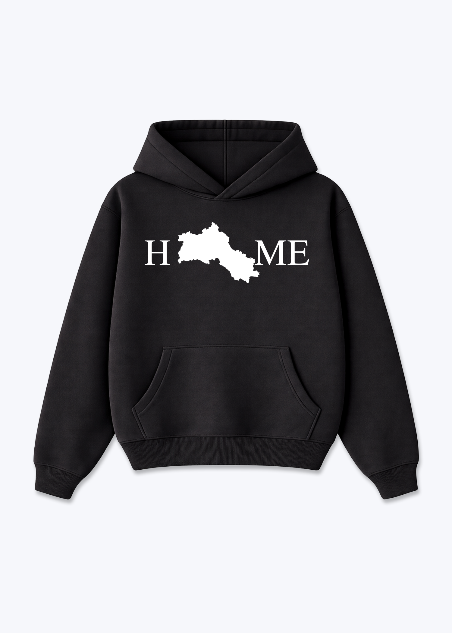 Home Hoodie - Black Front (Designed)