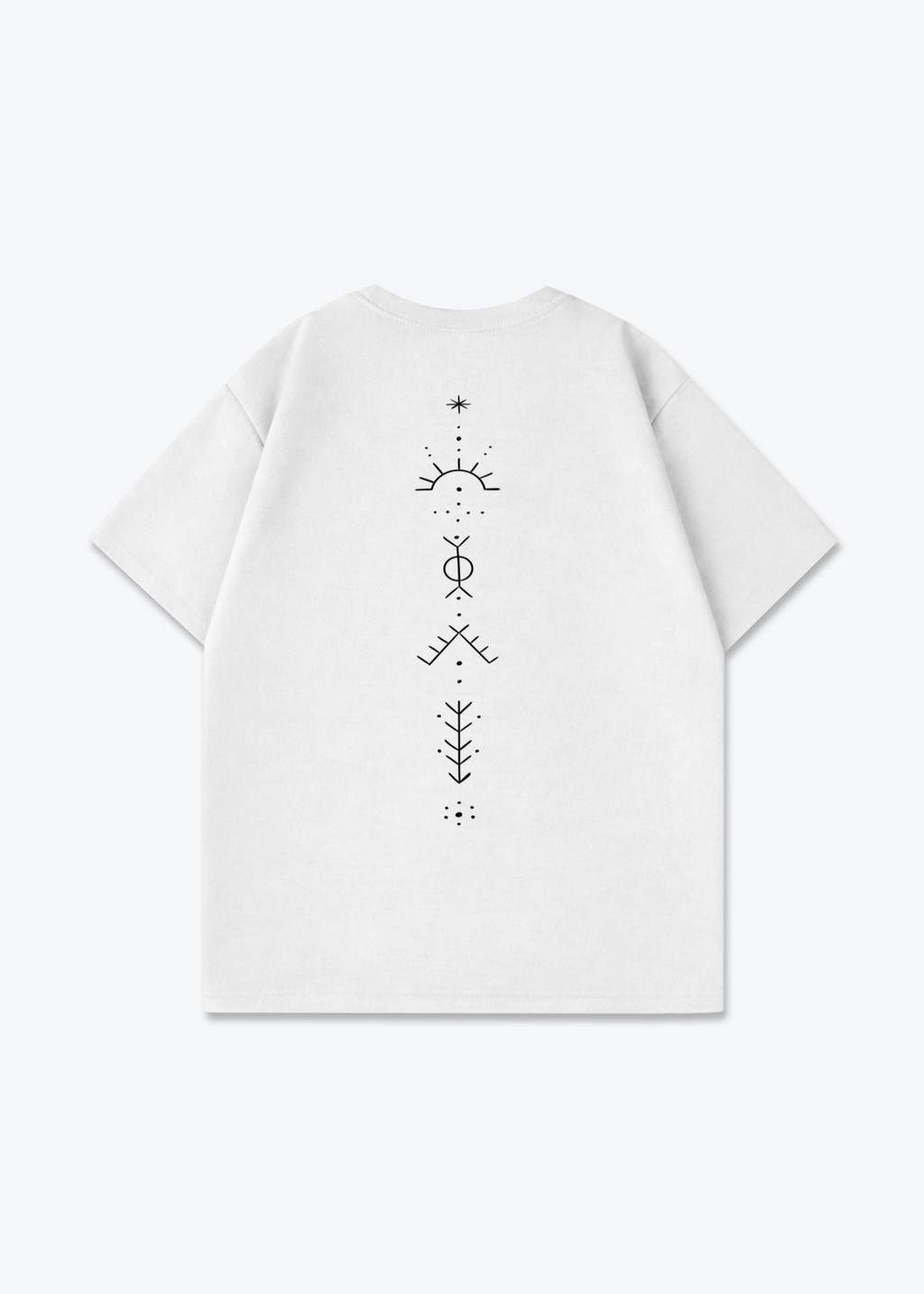 Deq Oversized T-Shirt - White Back (Designed)