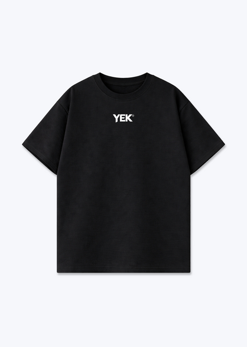 Deq Oversized T-Shirt - Black Front (Designed)
