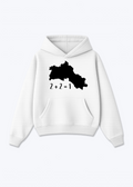 2+2=1 V2 Hoodie - White Front (Designed)