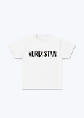 Kurdistan V2 T-Shirt - White Front (Designed)