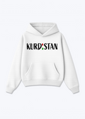 Kurdistan V2 Hoodie - White Front (Designed)
