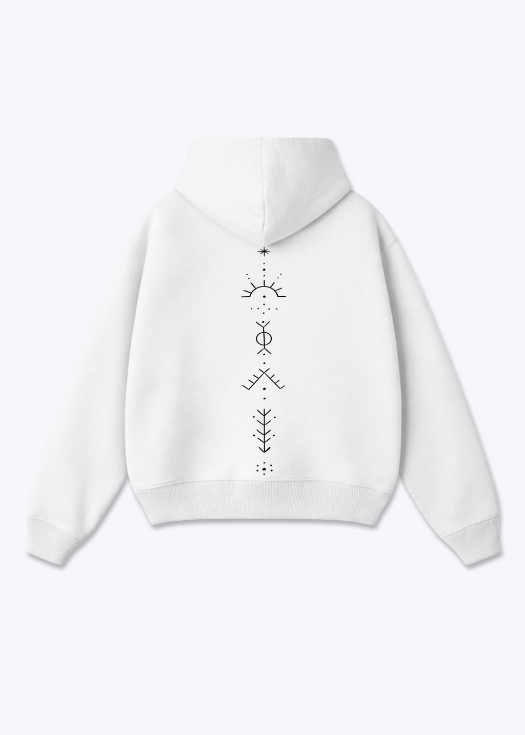 Deq Hoodie - White Back (Designed)