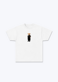 Hirç Black T-Shirt - White Front (Designed)