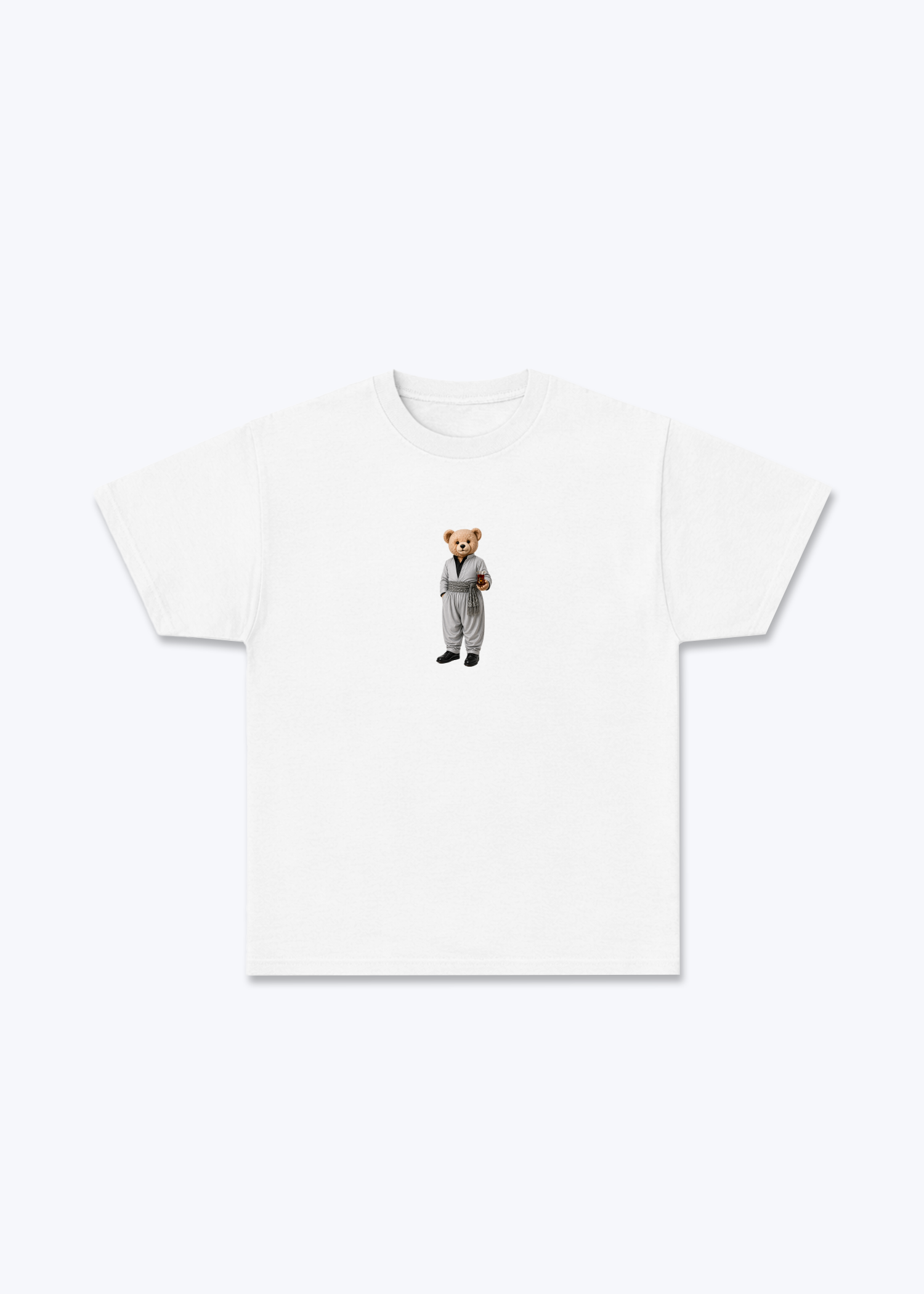 Hirç Grey T-Shirt - White Front (Designed)