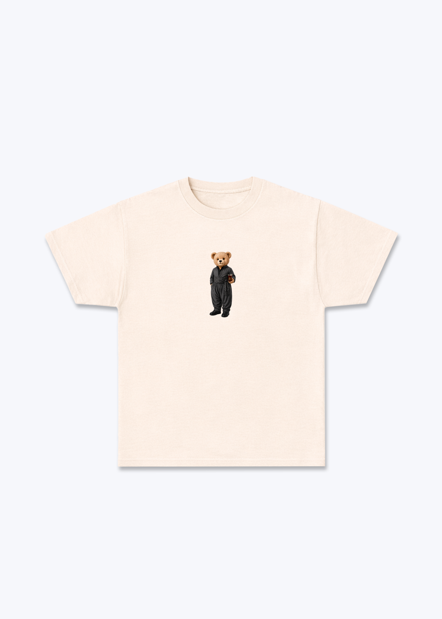 Hirç Dark Grey T-Shirt - Beige Front (Designed)