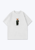 Hirç Green Oversized T-Shirt - White Front (Designed)