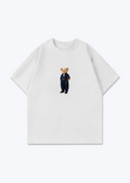 Hirç Blue Oversized T-Shirt - White Front (Designed)