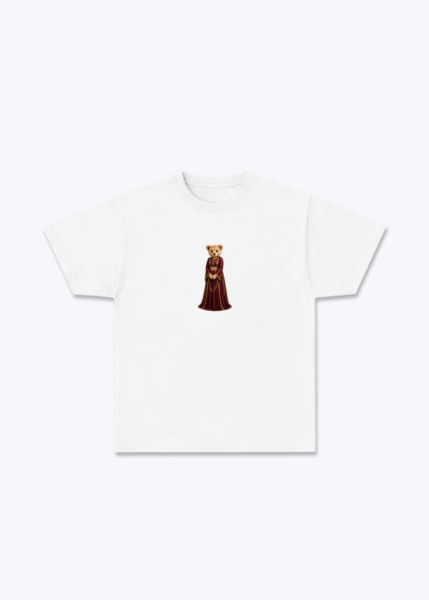 Hirçe Red T-Shirt - White Front (Designed)