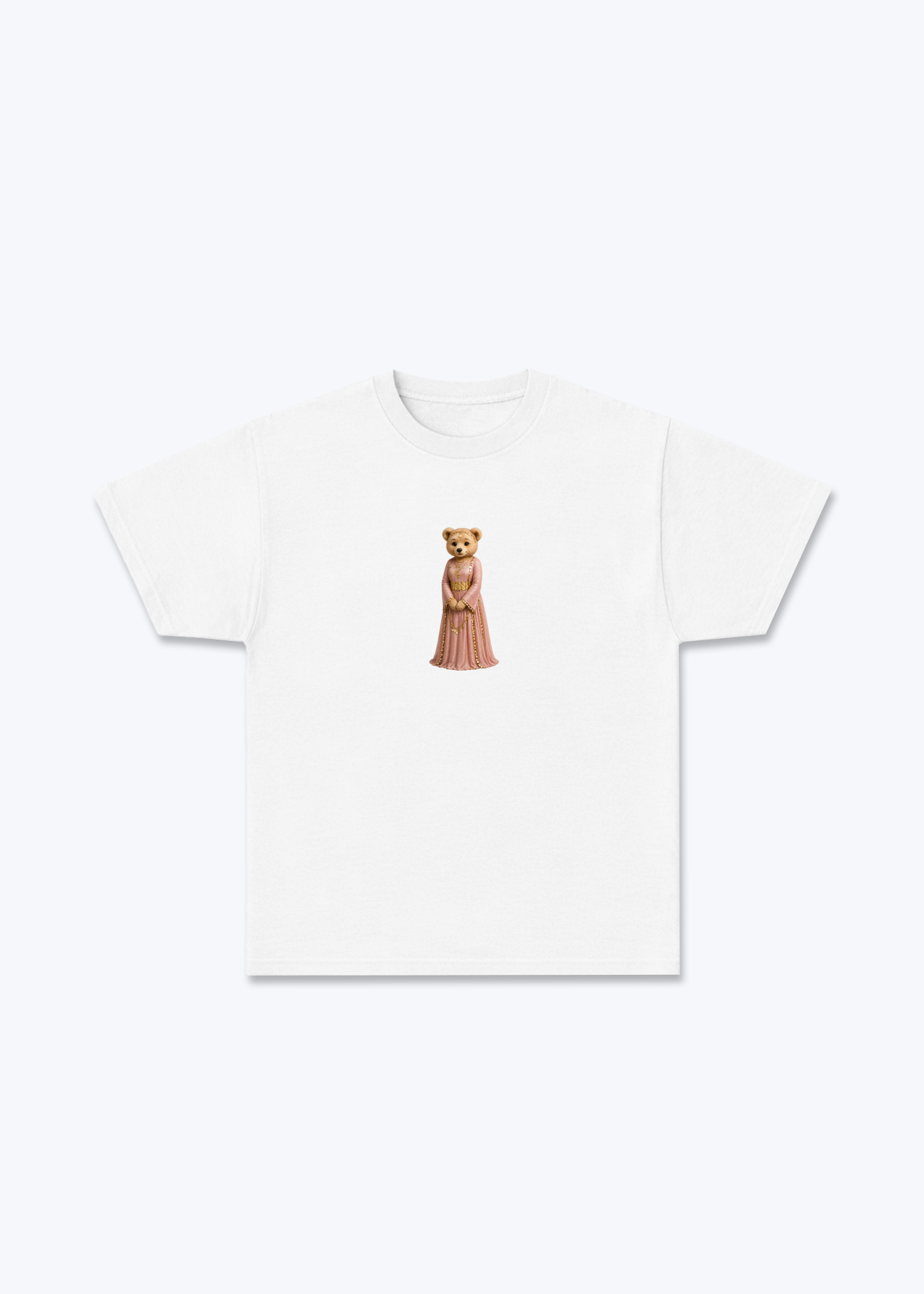 Hirçe Pink T-Shirt - White Front (Designed)