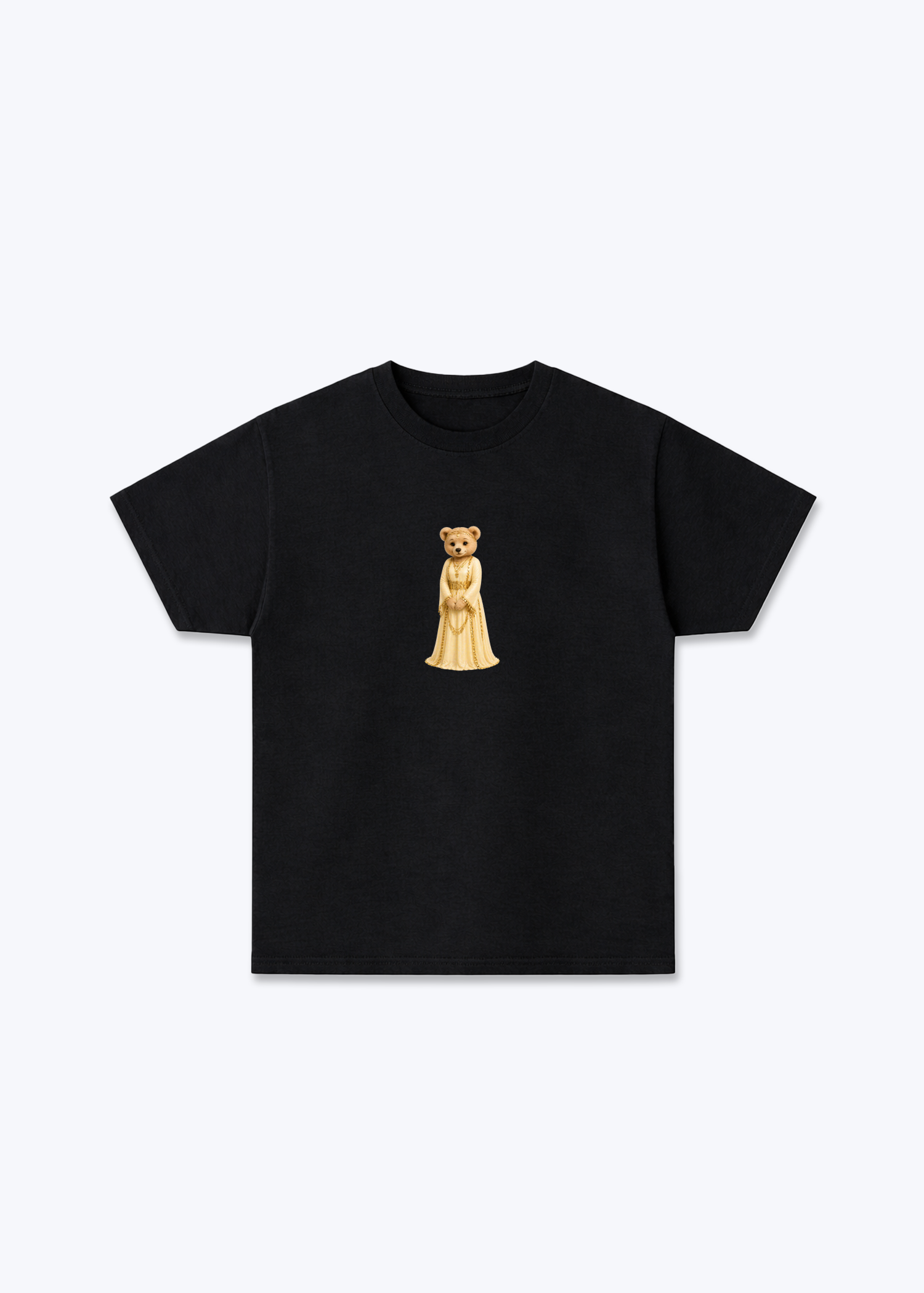 Hirçe Yellow T-Shirt - Black Front (Designed)