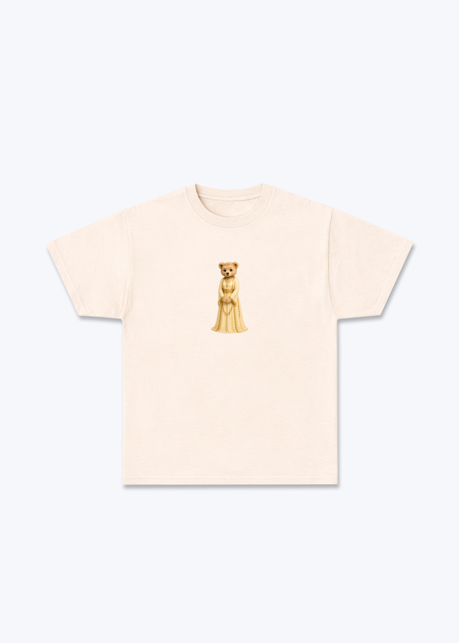 Hirçe Yellow T-Shirt - Beige Front (Designed)
