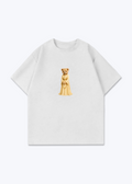Hirçe Yellow Oversized T-Shirt - White Front (Designed)