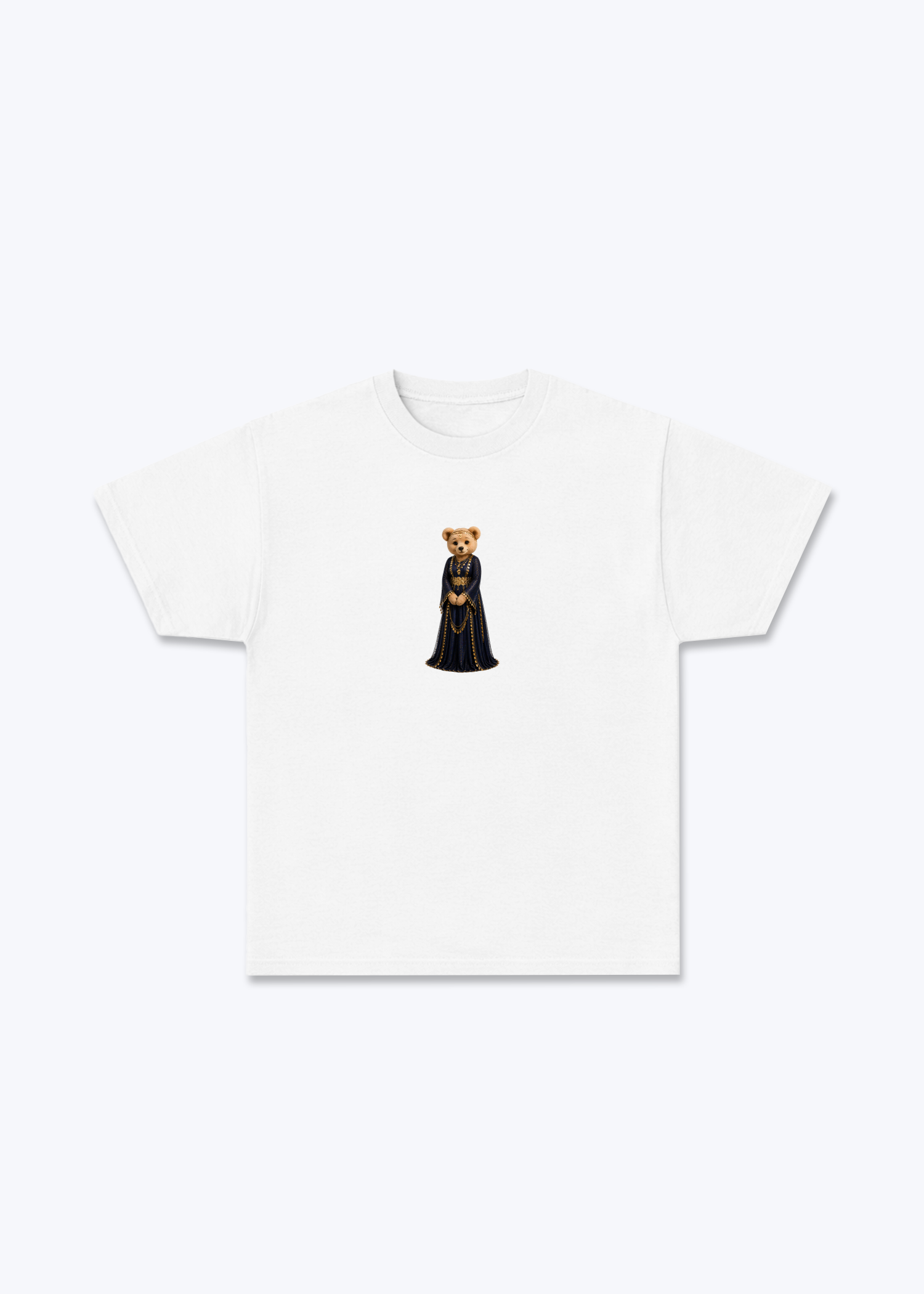 Hirçe Dark Blue T-Shirt - White Front (Designed)