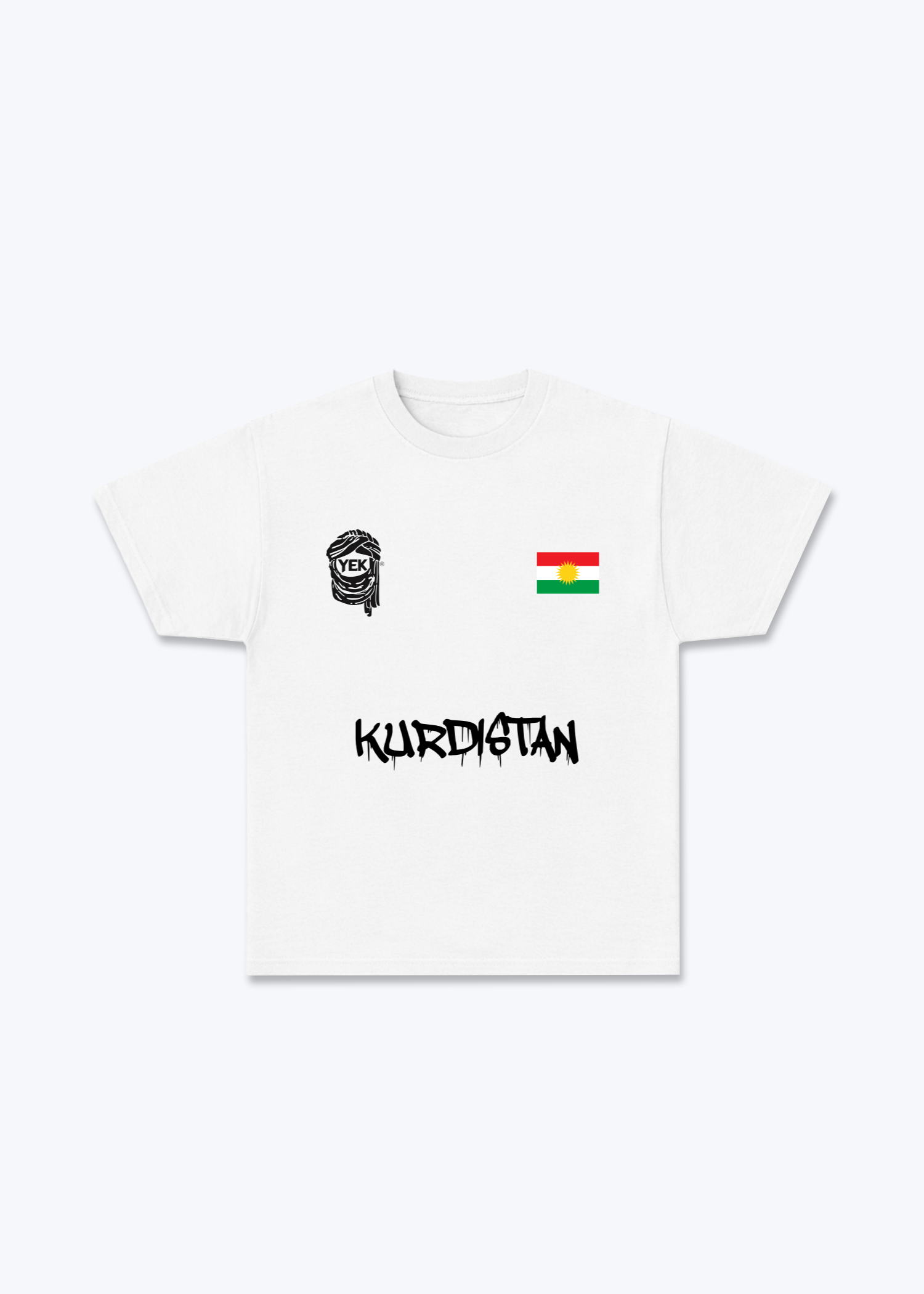 Kurdistan Jersey  - White Front (Designed)
