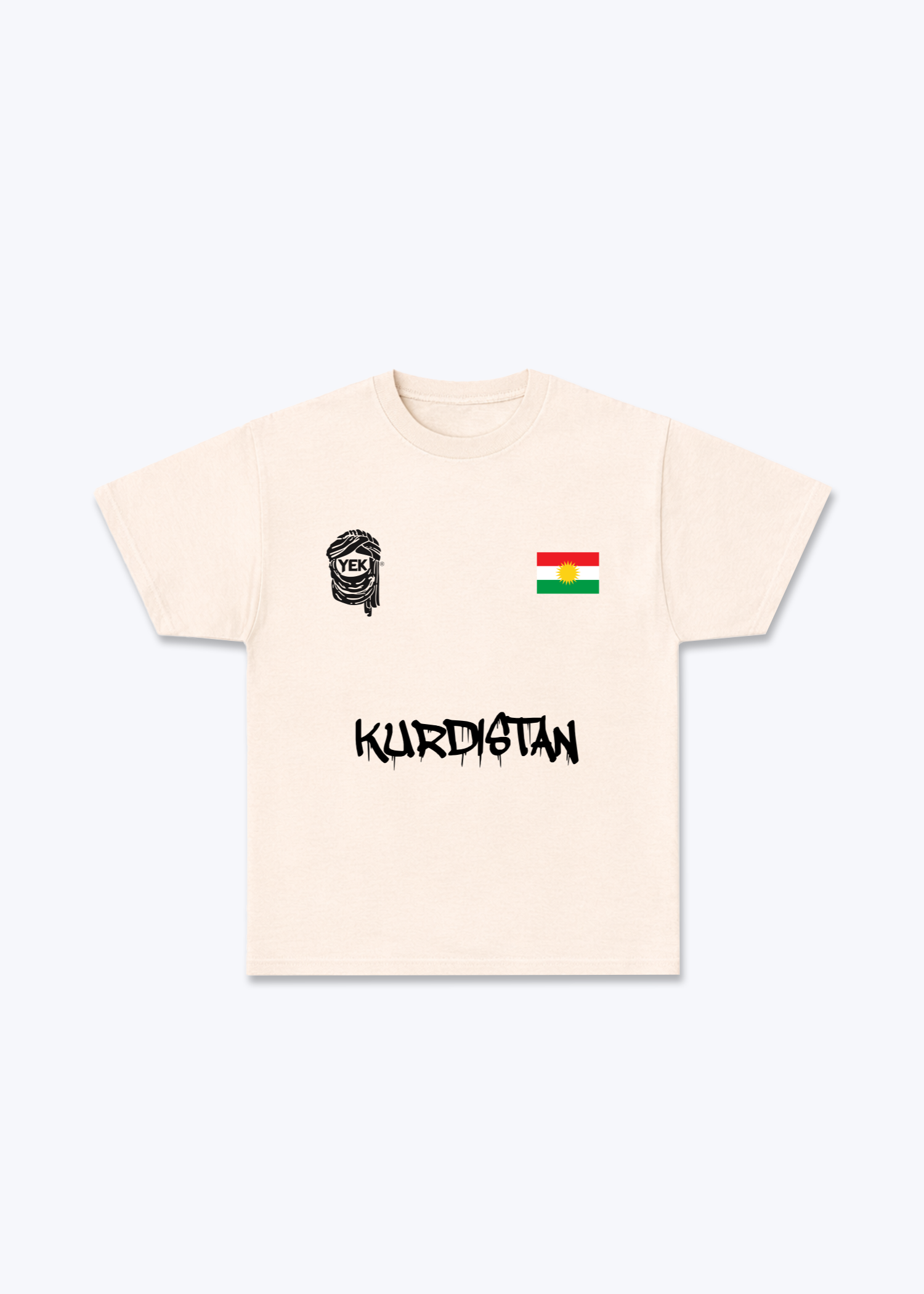 Kurdistan Jersey  - Beige Front (Designed)