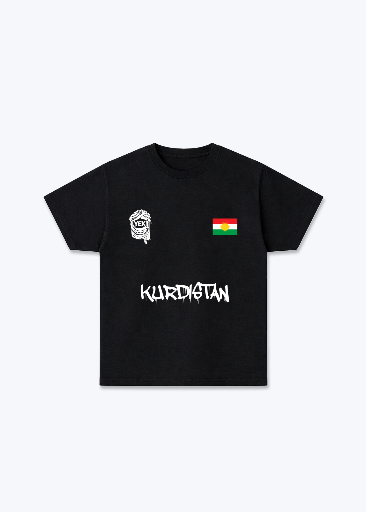Kurdistan Jersey  - Black Front (Designed)