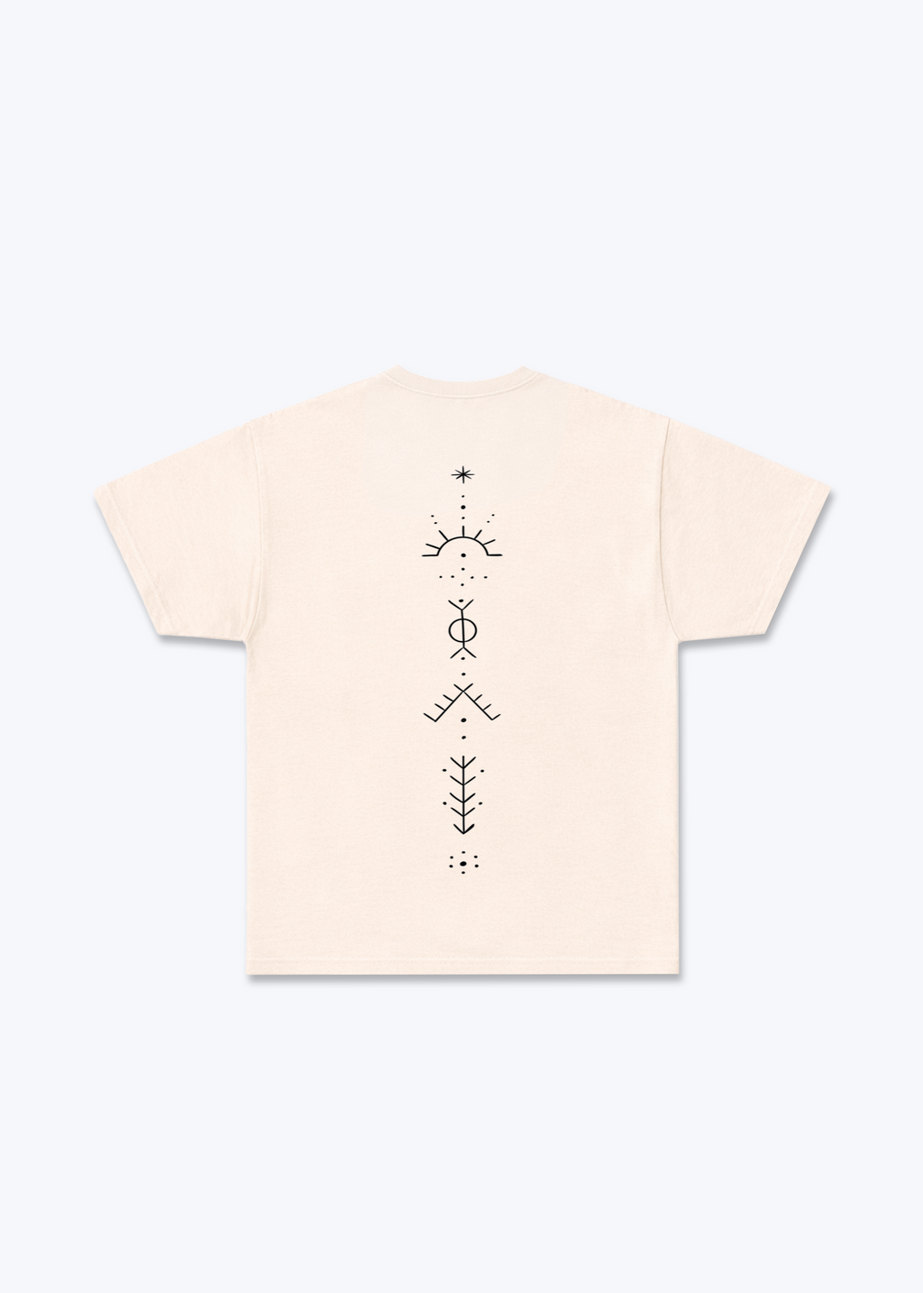 Deq T-Shirt - Beige Back (Designed)