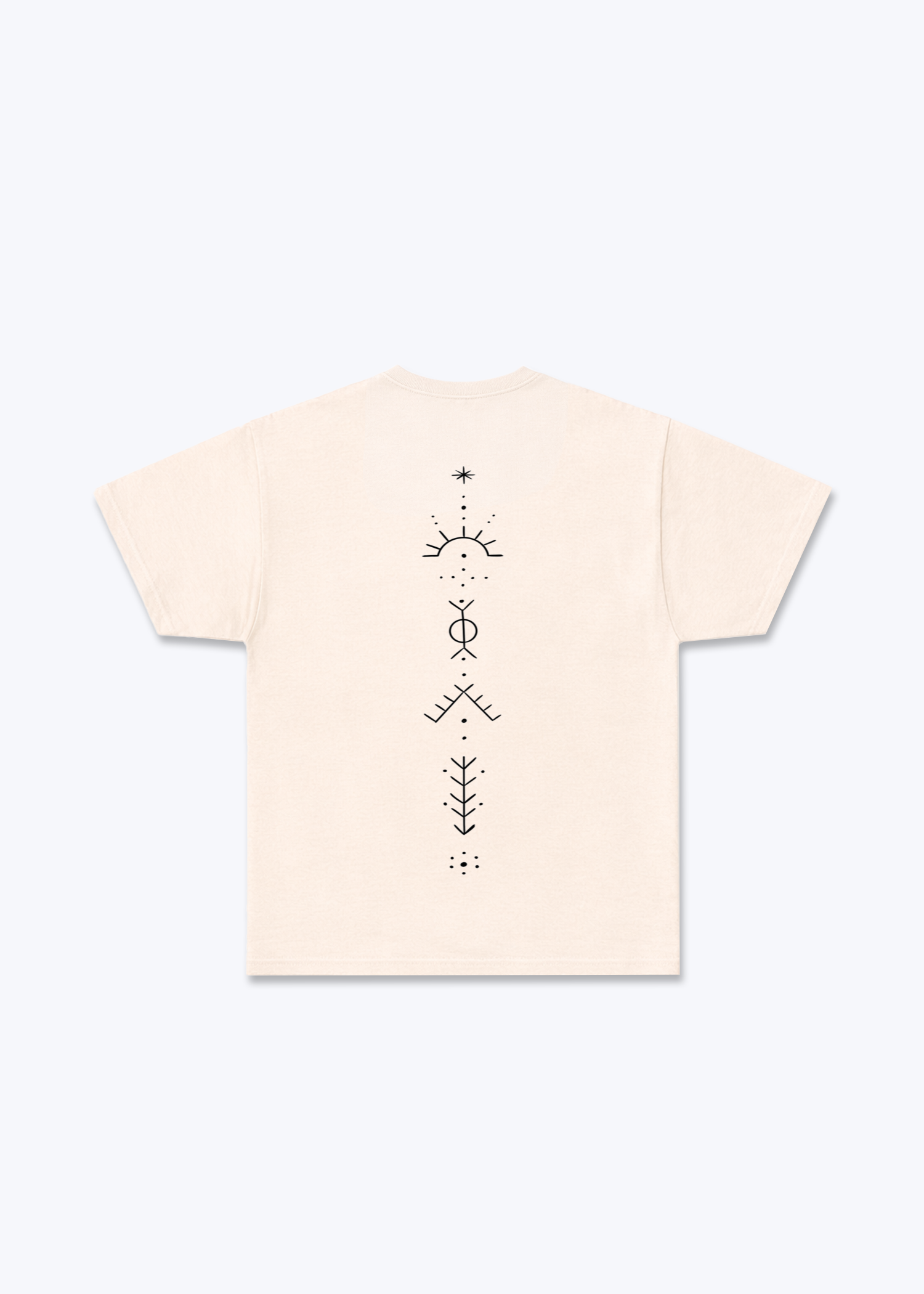 Deq T-Shirt - Beige Back (Designed)