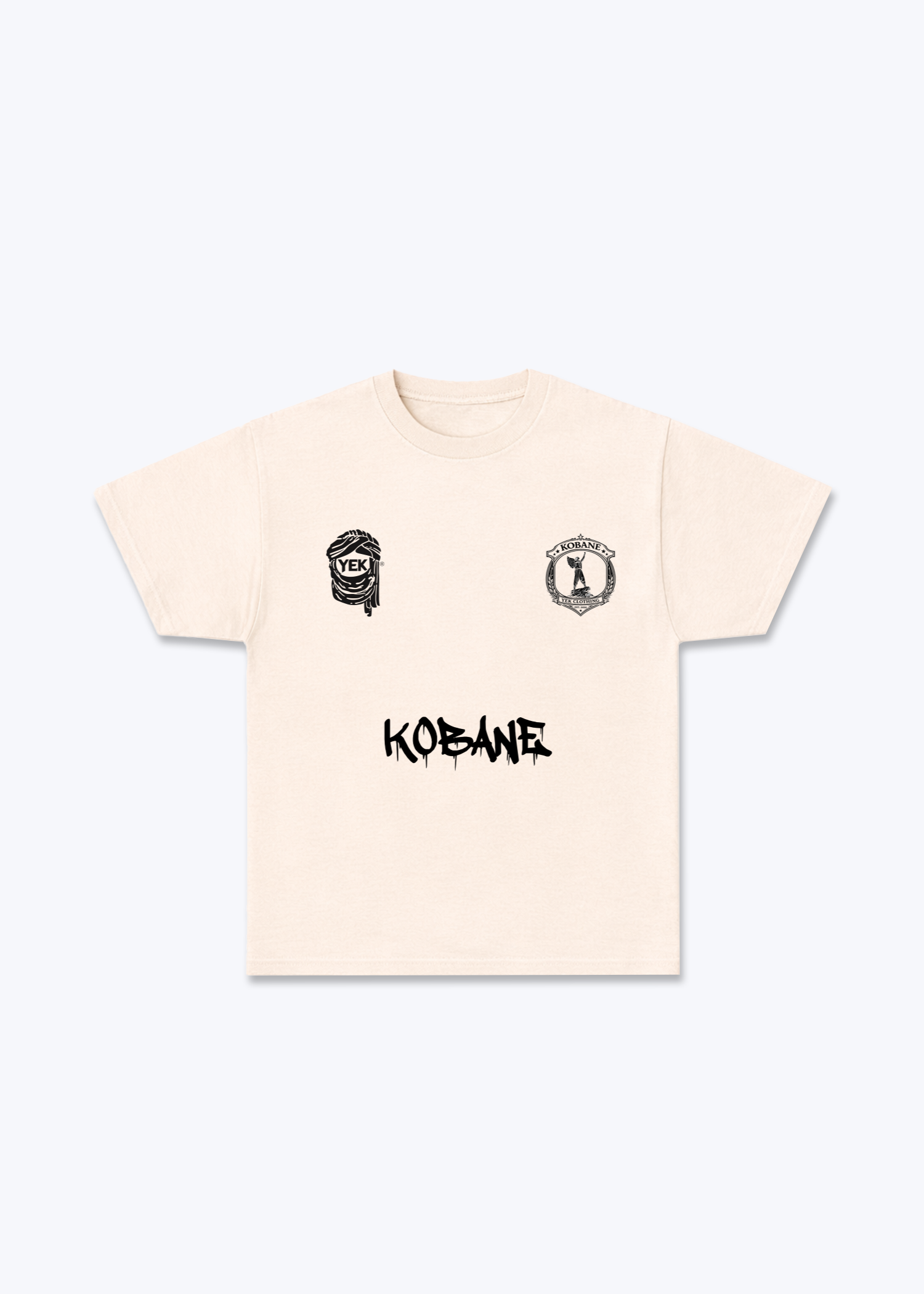 Kobane Jersey - Beige Front (Designed)
