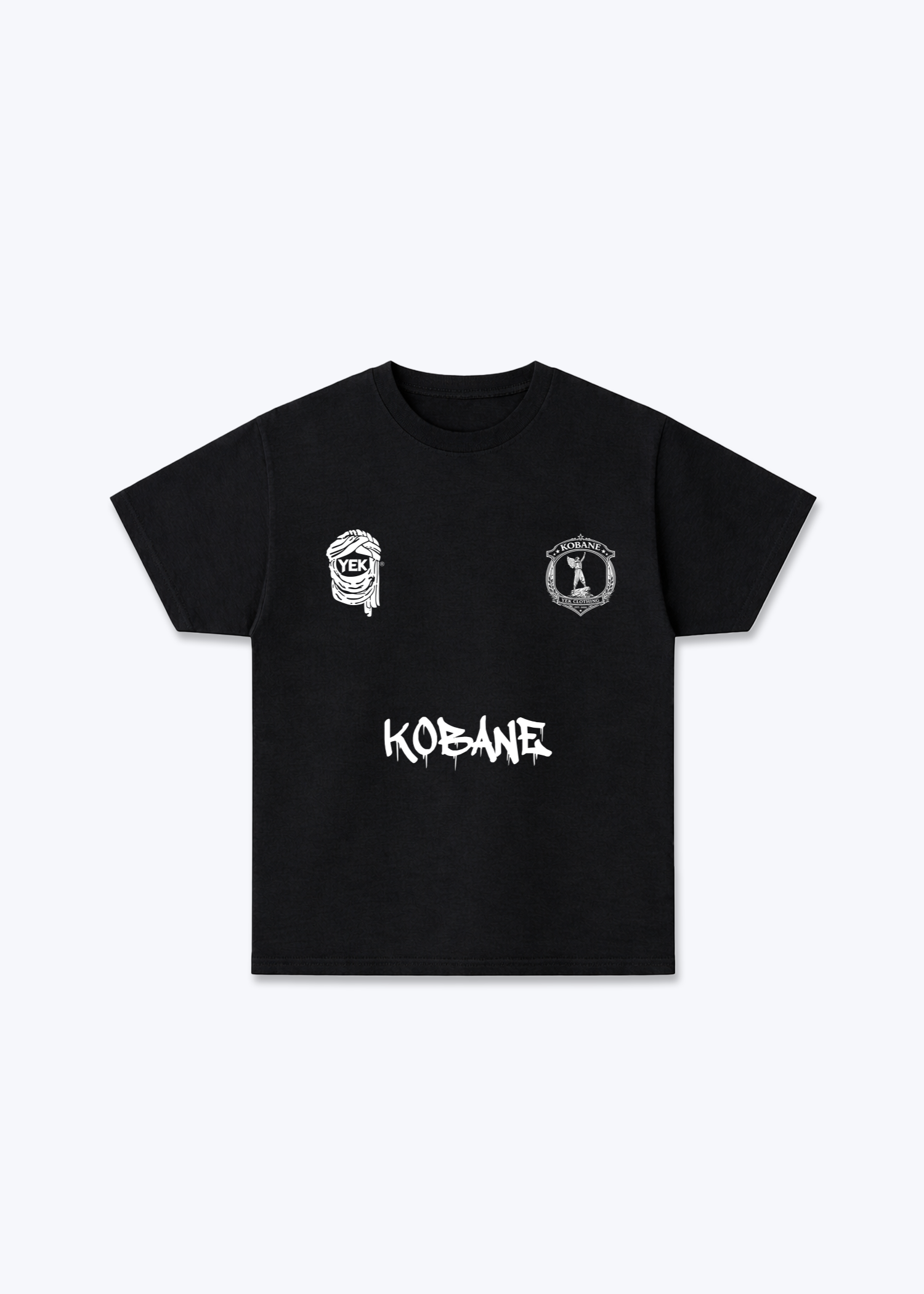Kobane Jersey - Black Front (Designed)