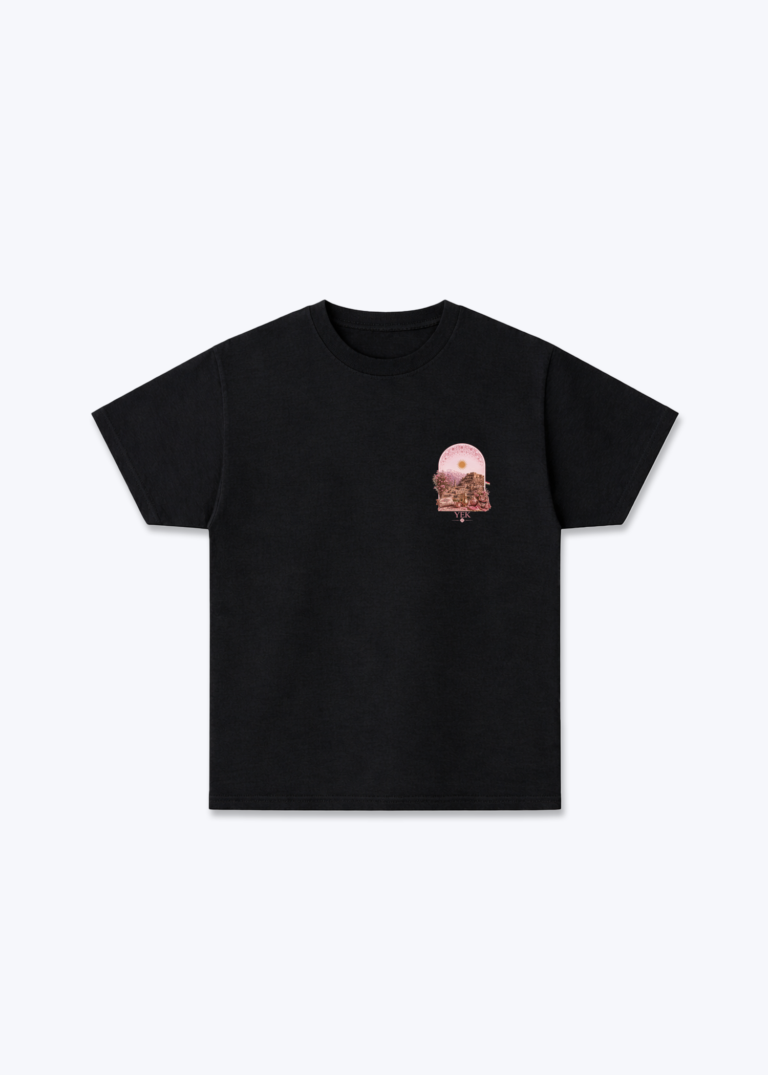 YEK Roje T-Shirt - Black Front (Designed)