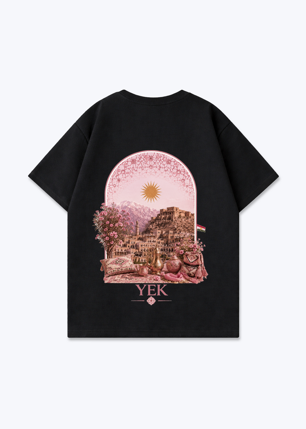 YEK Roje Oversized T-Shirt - Black Back (Designed)