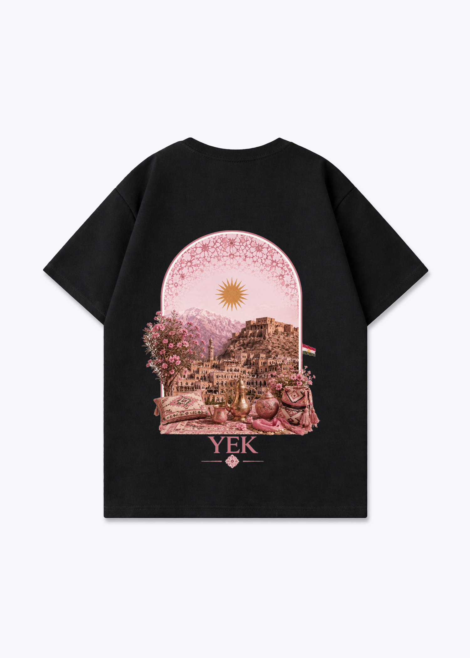 YEK Roje Oversized T-Shirt - Black Back (Designed)
