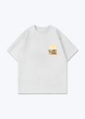 YEK Roj Gold Oversized T-Shirt - White Front (Designed)