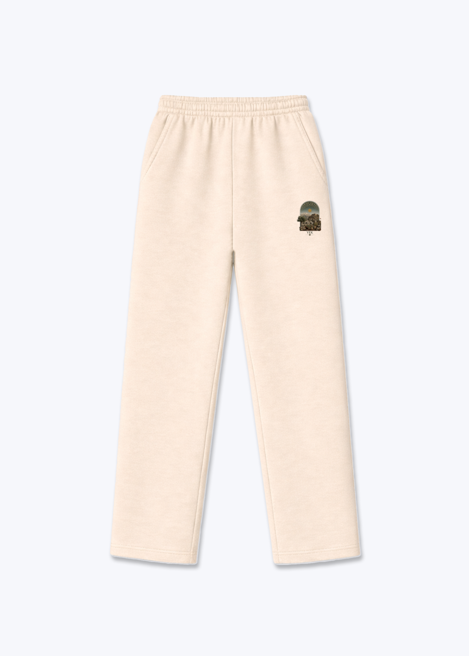 Yek Roj Jogger - Beige Front (Designed)