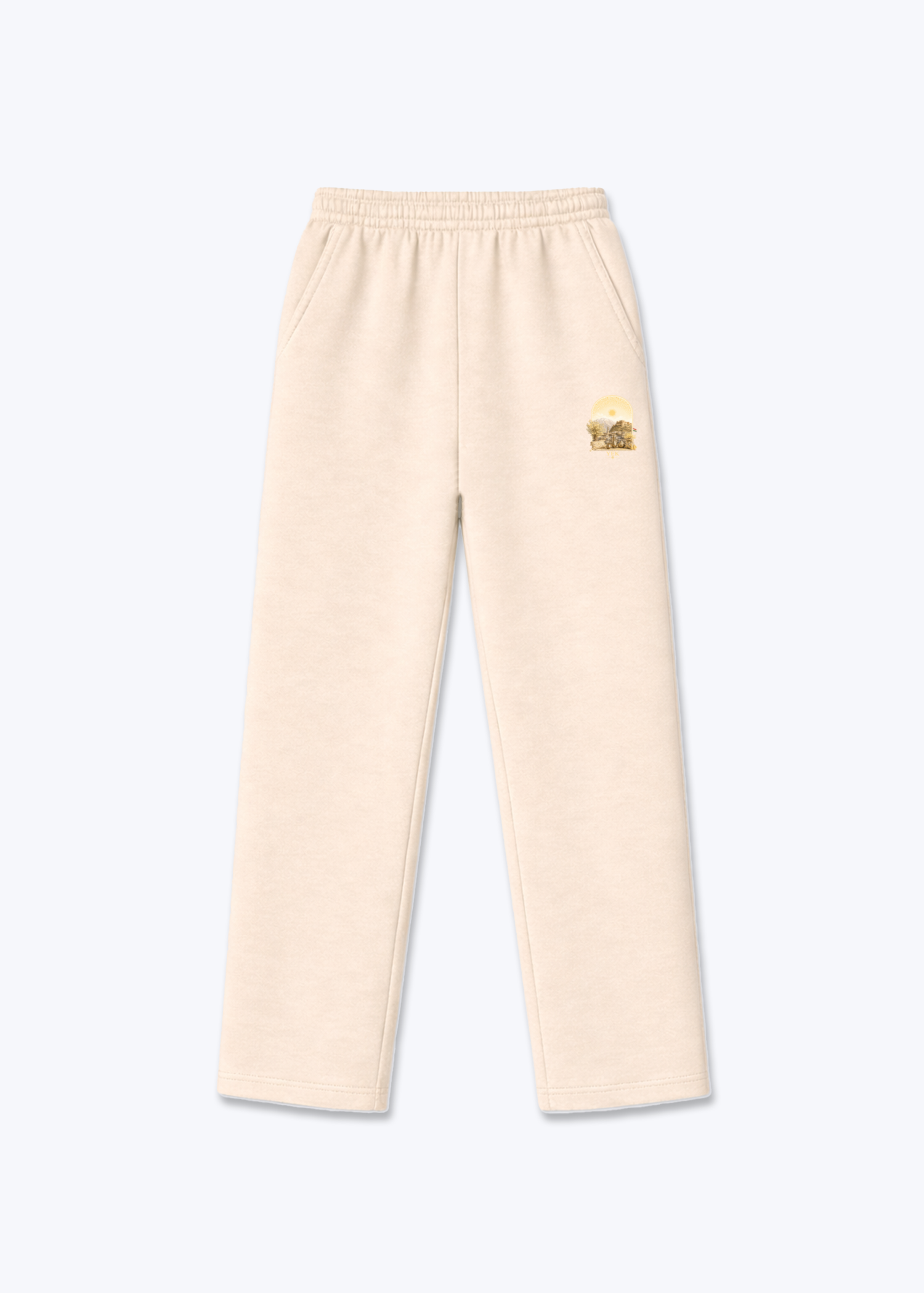 Yek Roj Gold Jogger - Beige Front (Designed)