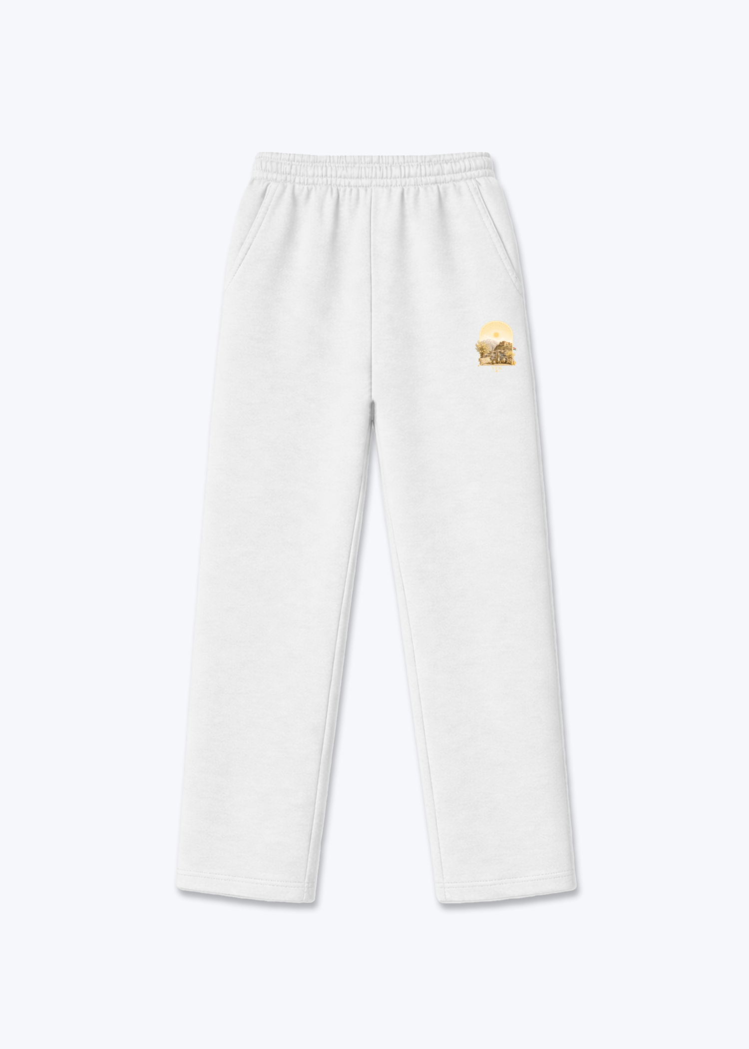 Yek Roj Gold Jogger - White Front (Designed)