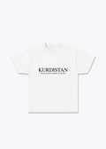 Kurdistan T-Shirt - White Front (Designed)