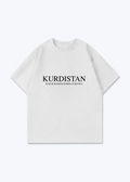 Kurdistan Oversized T-Shirt - White Front (Designed)