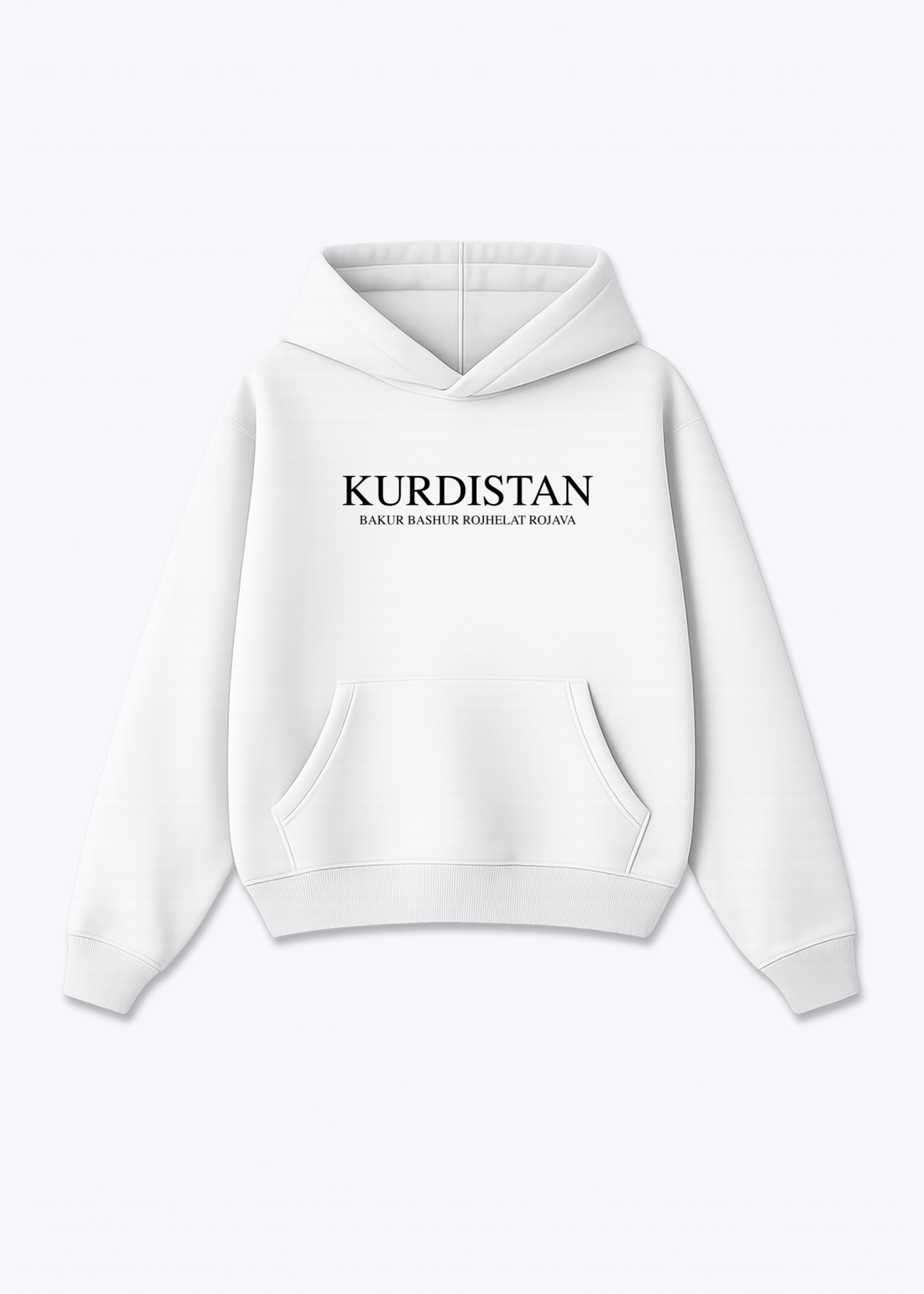 Kurdistan Hoodie - White Front (Designed)