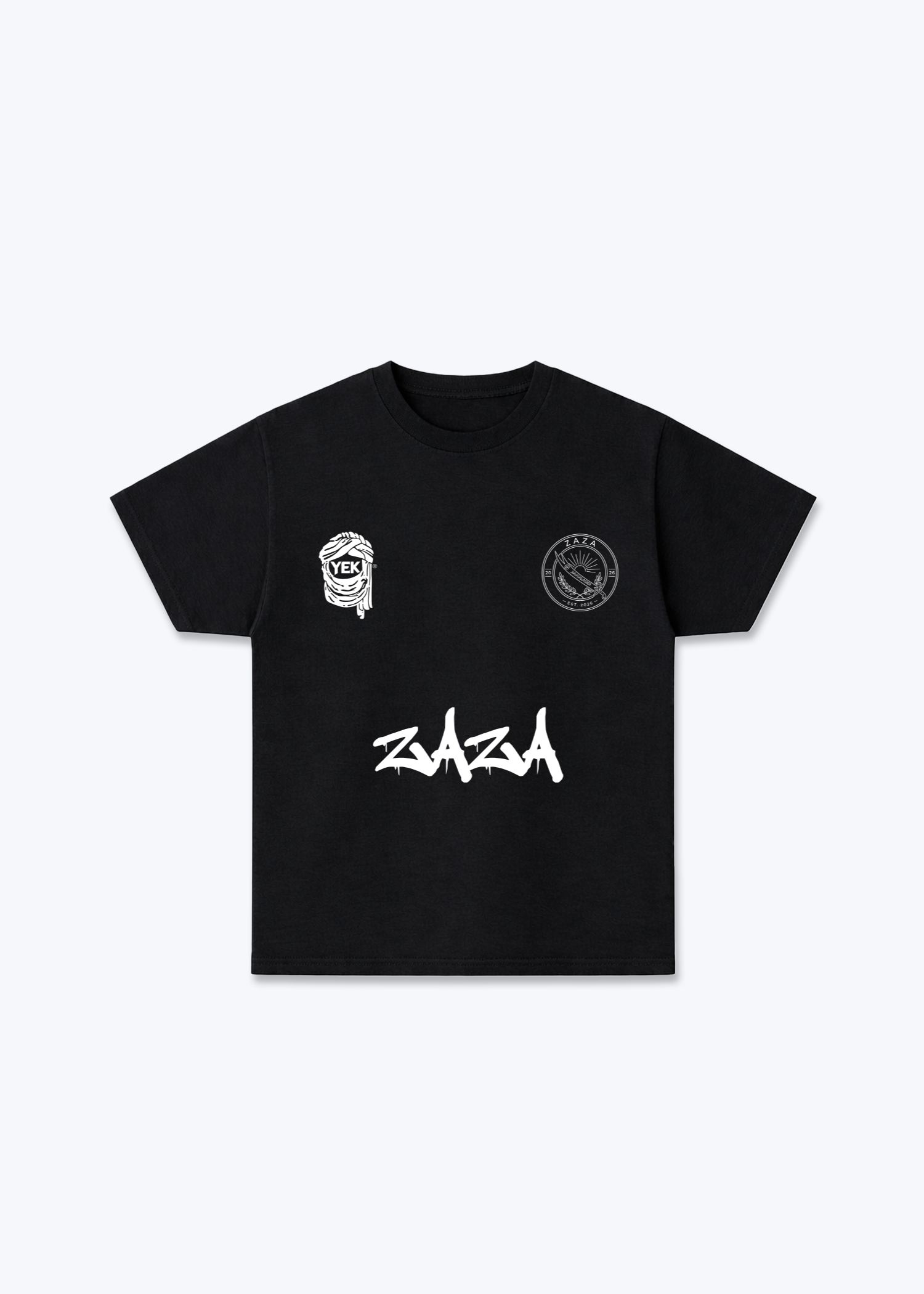 Zaza Jersey - Black Front (Designed)