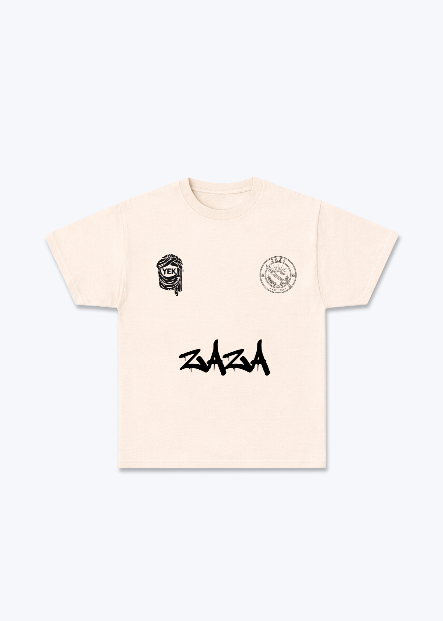 Zaza Jersey - Beige Front (Designed)