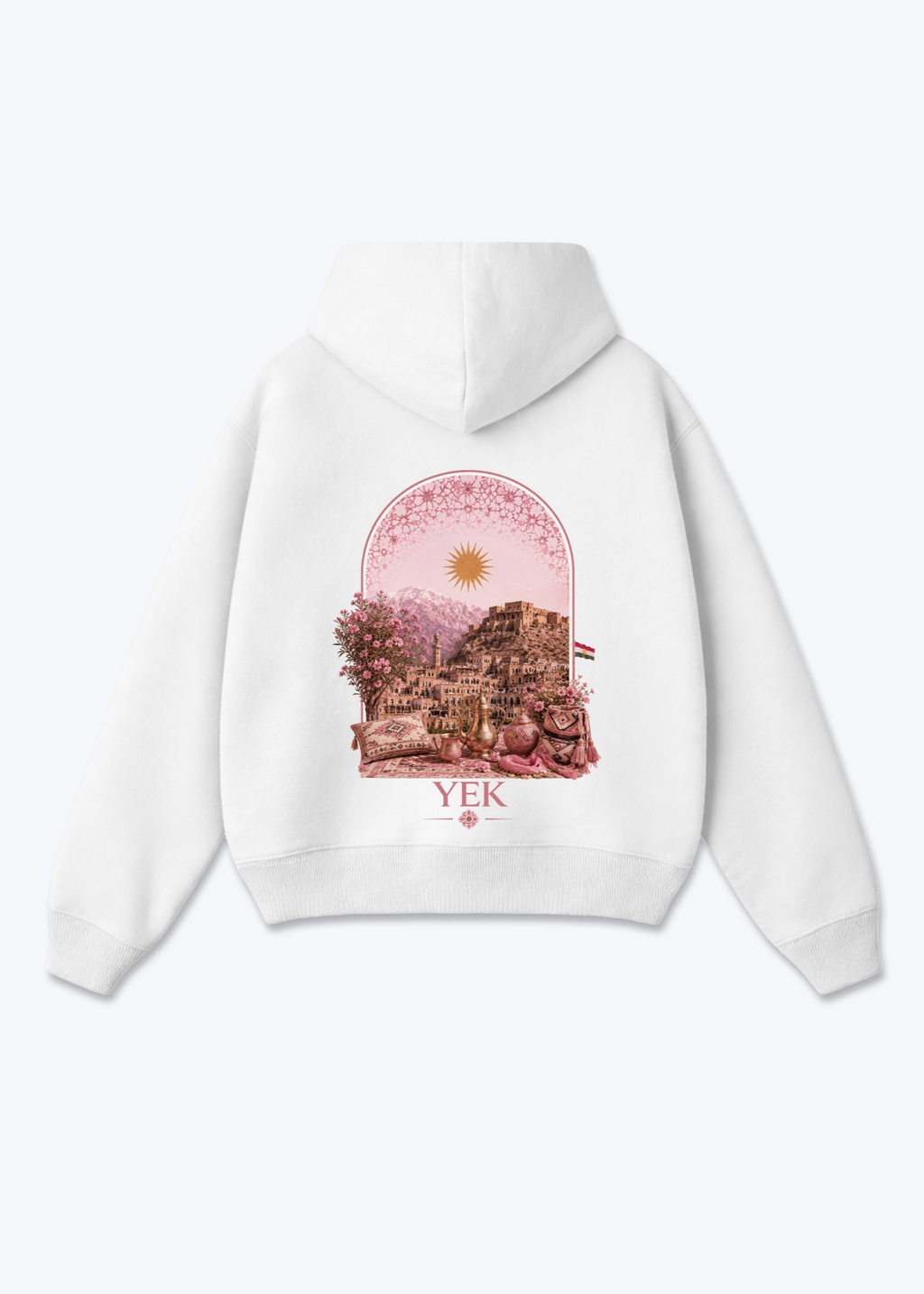Yek Roje Zipper - White Back (Designed)