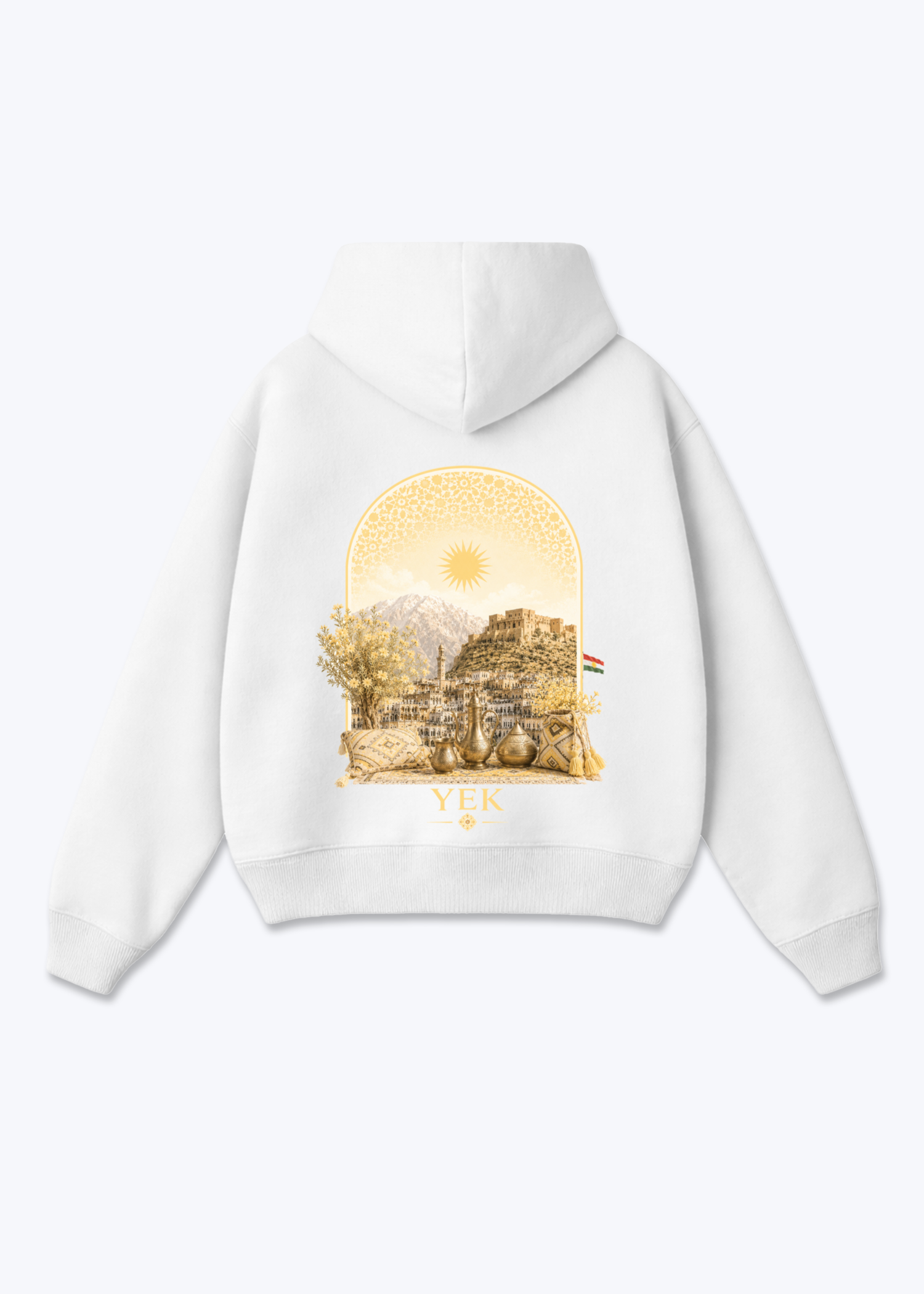 Yek Roj Zipper - White Back (Designed)