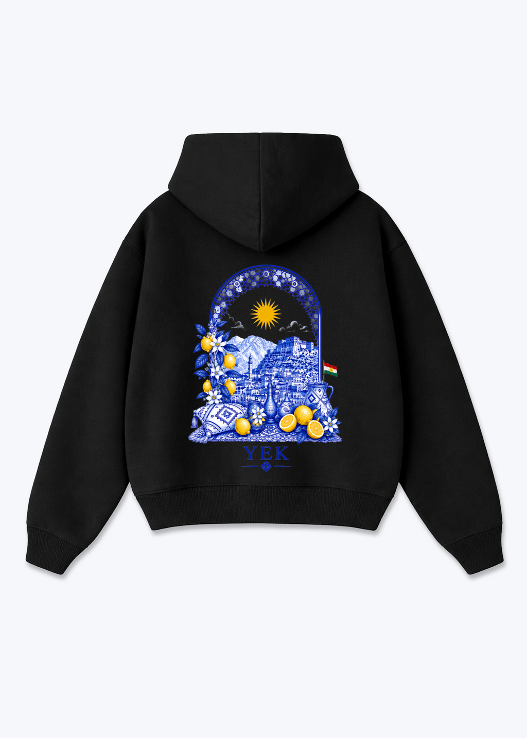 Yek Roj Blue Zipper - Black Back (Designed)