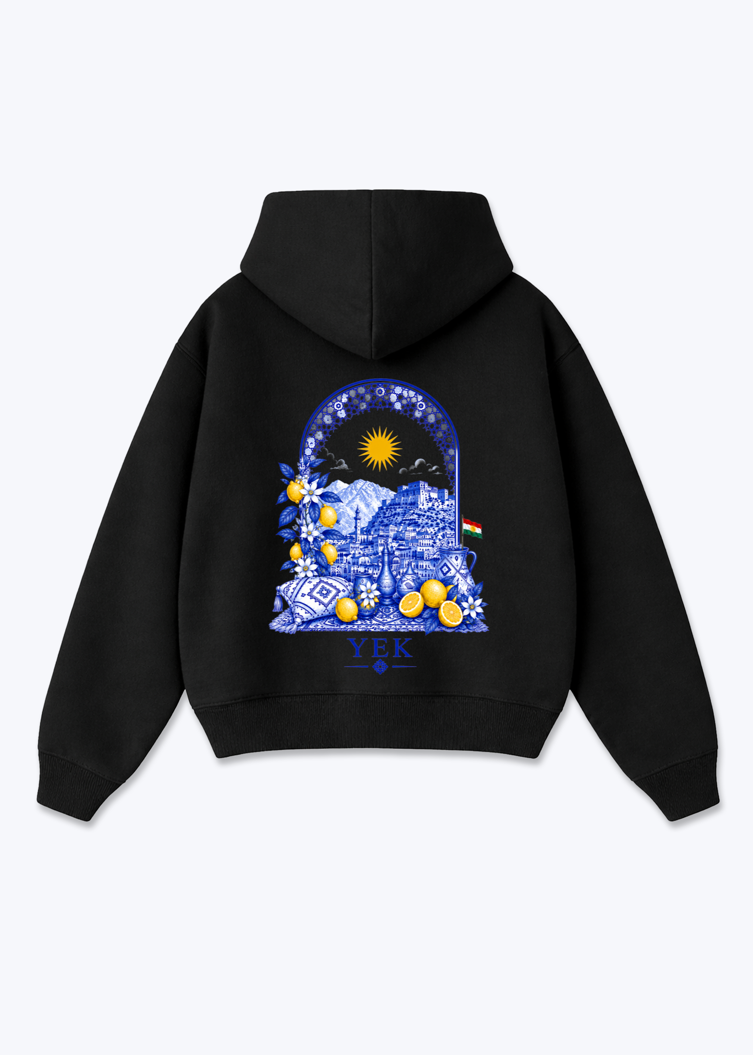 Yek Roj Blue Zipper - Black Back (Designed)