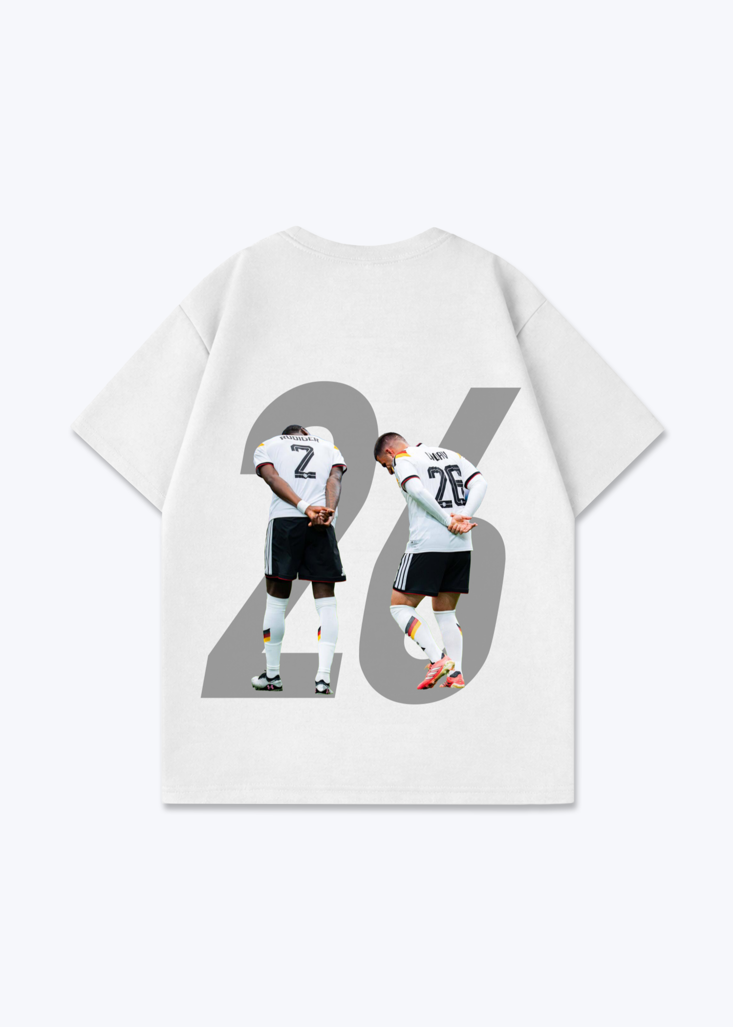 Undav Oversized T-Shirt - White Back (Designed)