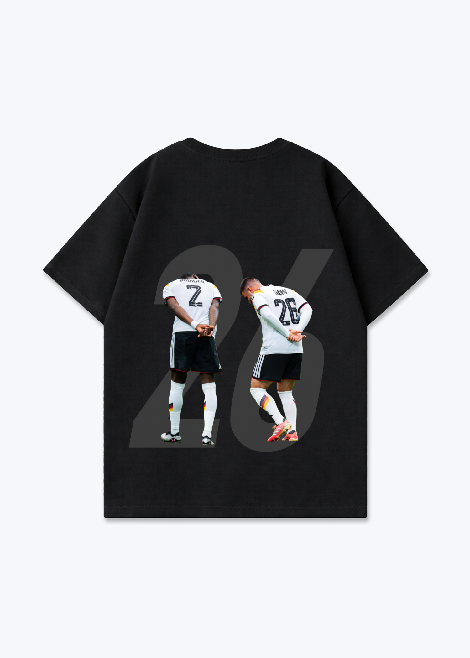Undav Oversized T-Shirt - Black Back (Designed)