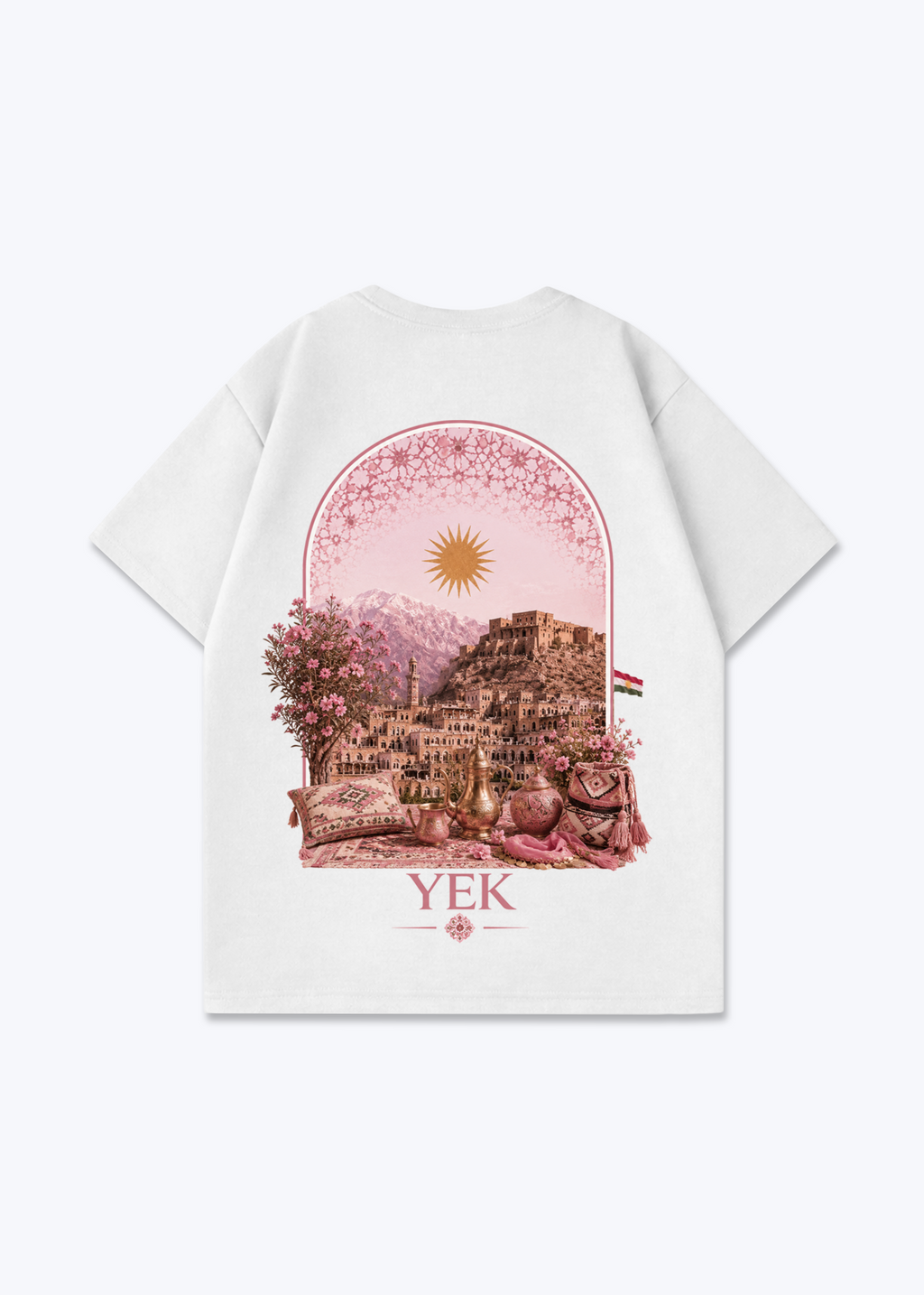 YEK Roje Oversized T-Shirt - White Back (Designed)