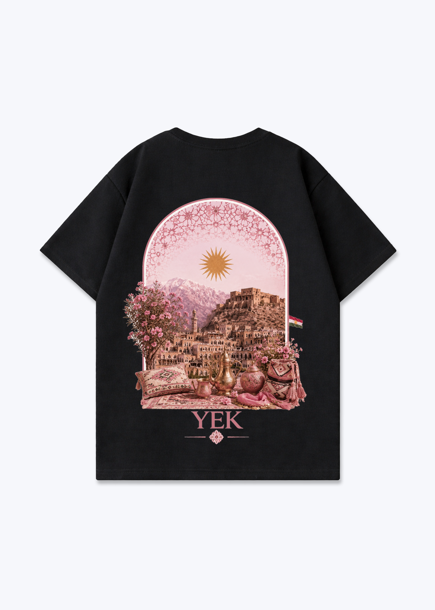 YEK Roje Oversized T-Shirt - Black Back (Designed)